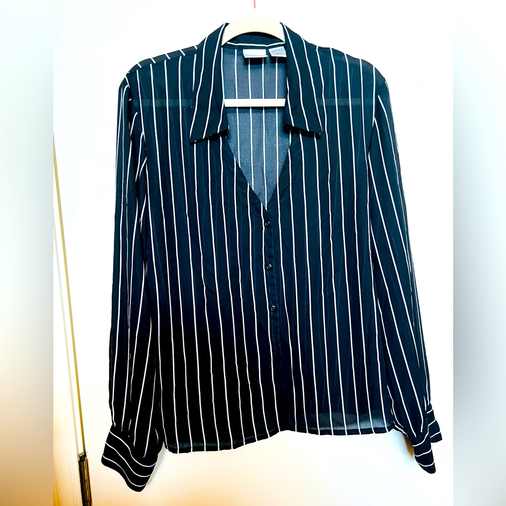 Button-Front Blouse